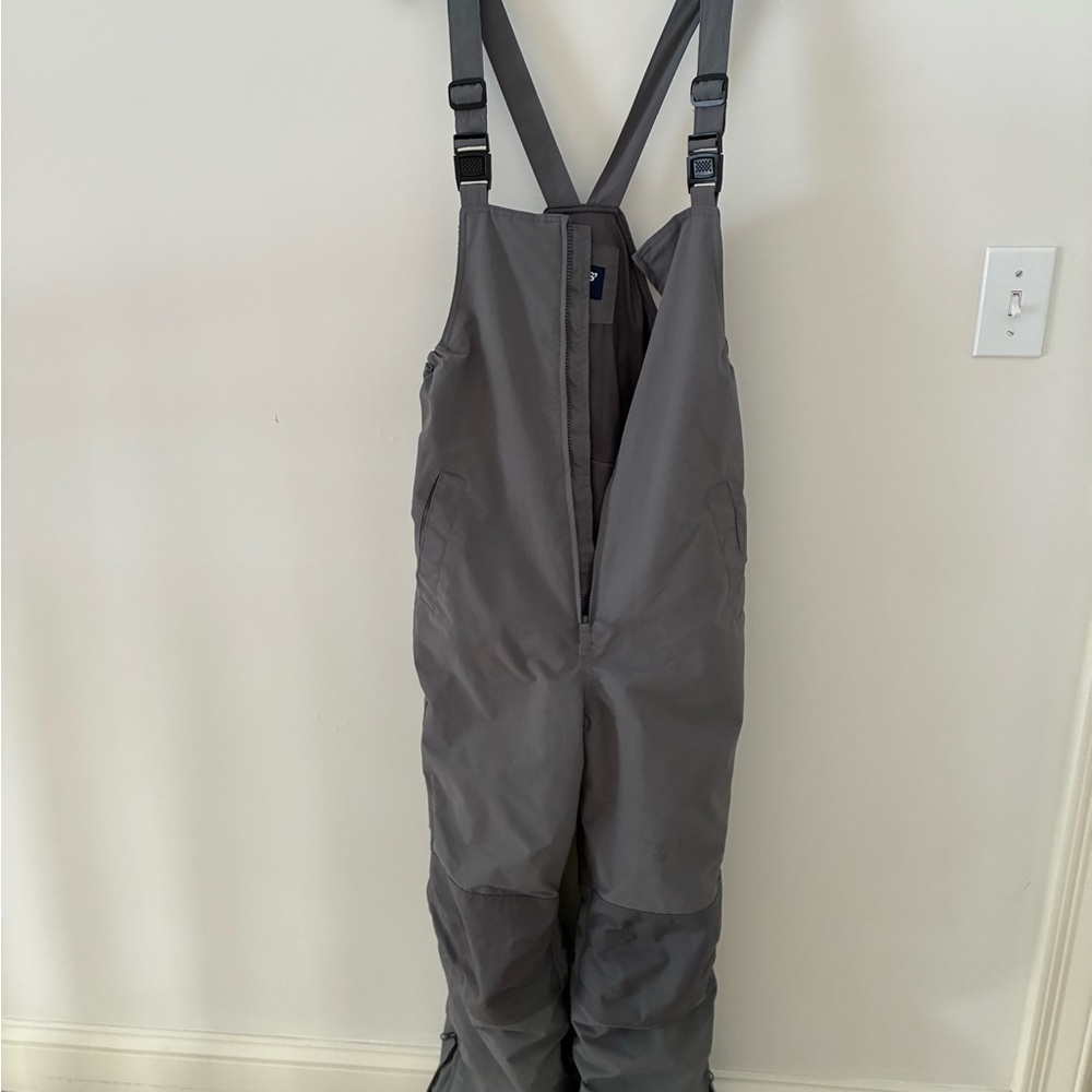 Lands' End Charcoal Bib Overalls -Size 14 Boys